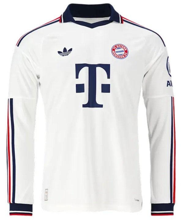 Camisa II Bayern de Munique 2026 2027 Adidas oficial manga comprida